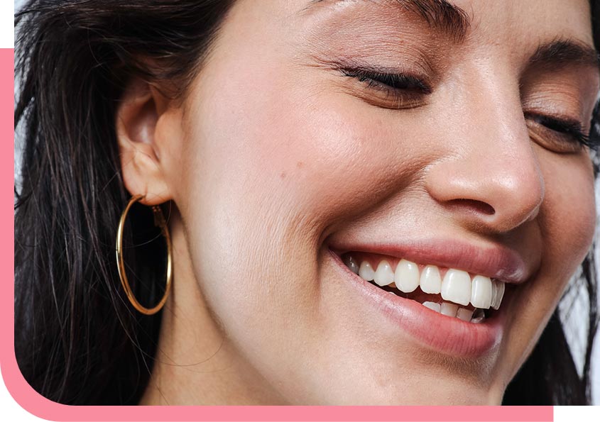 woman smiling with dark hair