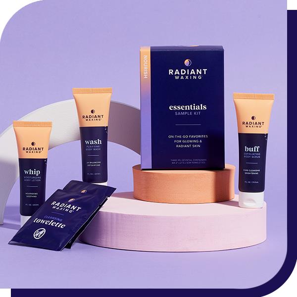 radiant waxing sample kit